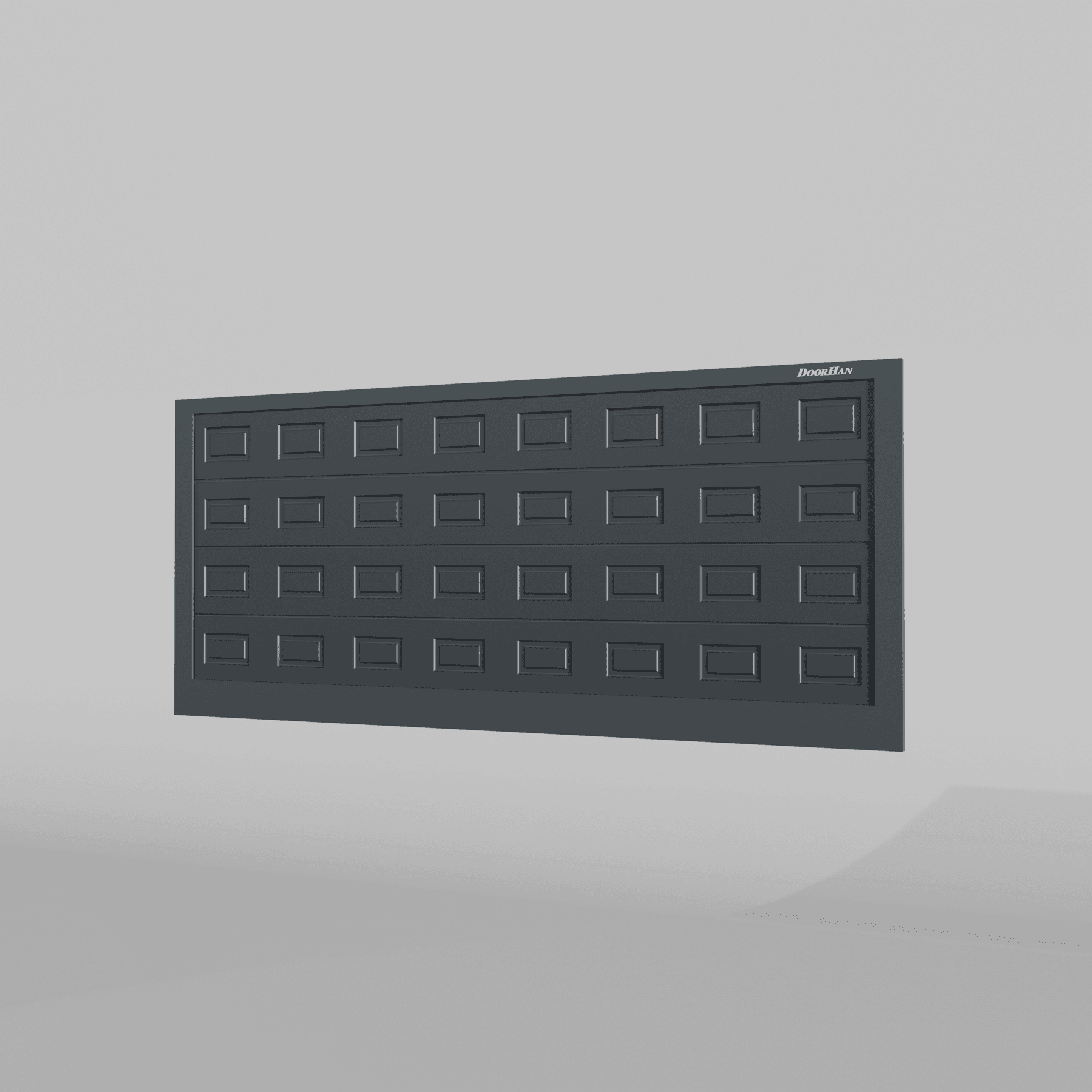 Откатные ворота DoorHan 2300х1900 цвета RAL 7016 (антрацит) с дизайном «филенка» с автоматикой — фото 2